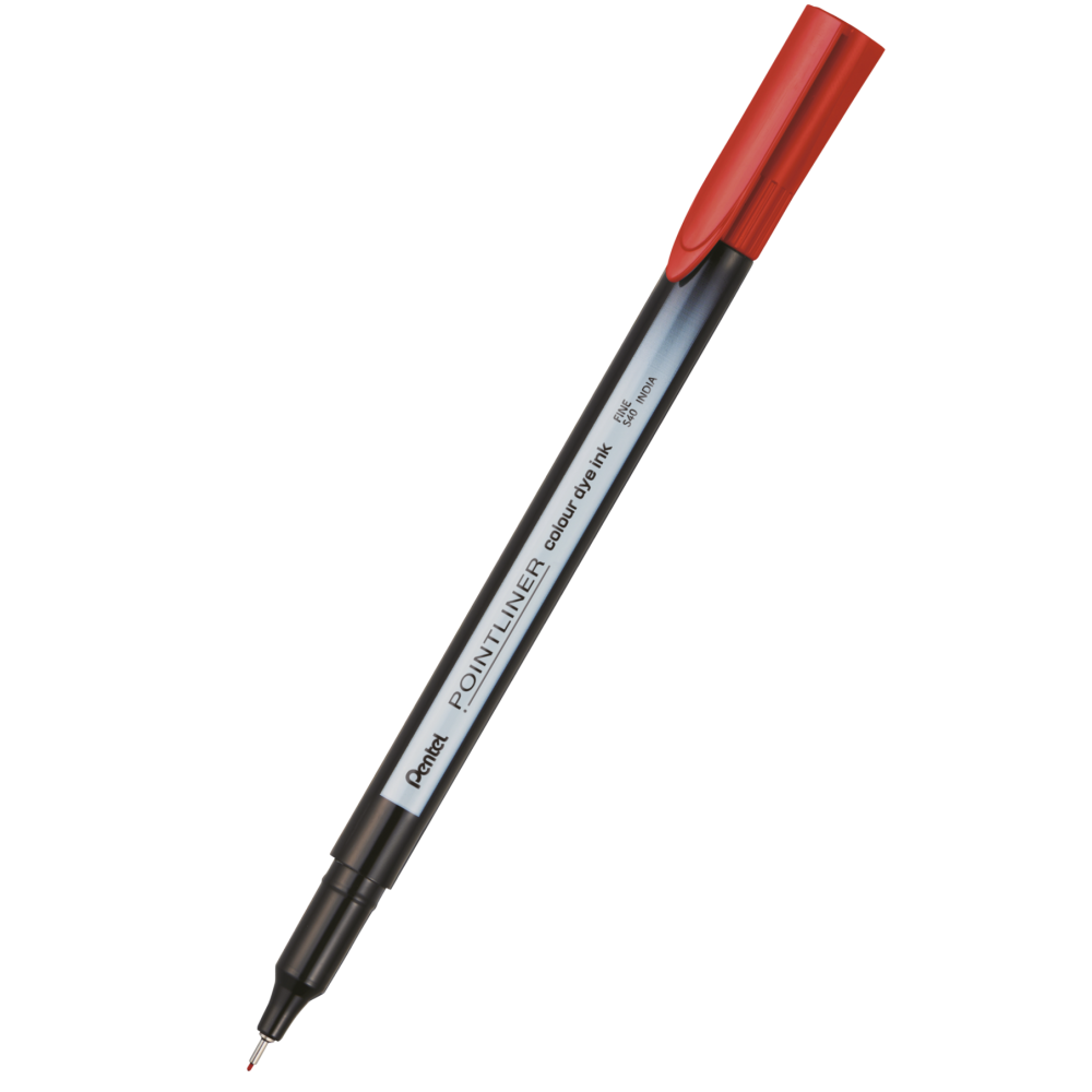 Cienkopis Pointliner Colour 0,4 mm - Pentel - czerwony