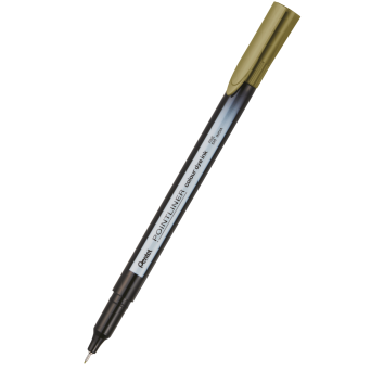Cienkopis Pointliner Colour 0,4 mm - Pentel - złotobrązowy