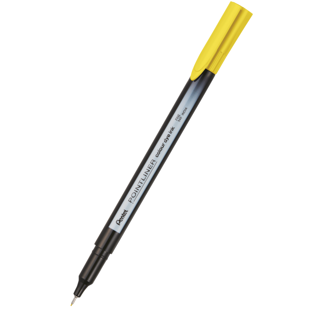 Cienkopis Pointliner Colour 0,4 mm - Pentel - żółty