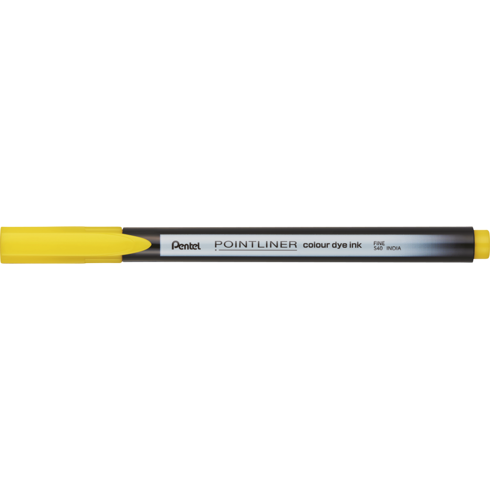 Cienkopis Pointliner Colour 0,4 mm - Pentel - żółty