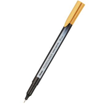 Cienkopis Pointliner Colour 0,4 mm - Pentel - ciemnożółty