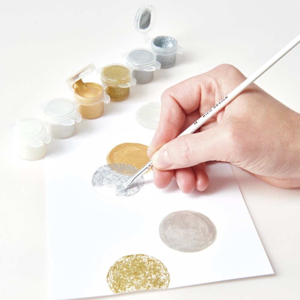 Set of Acrylini Celebration acrylic paints - Rico Design - 6 x 3,5 ml