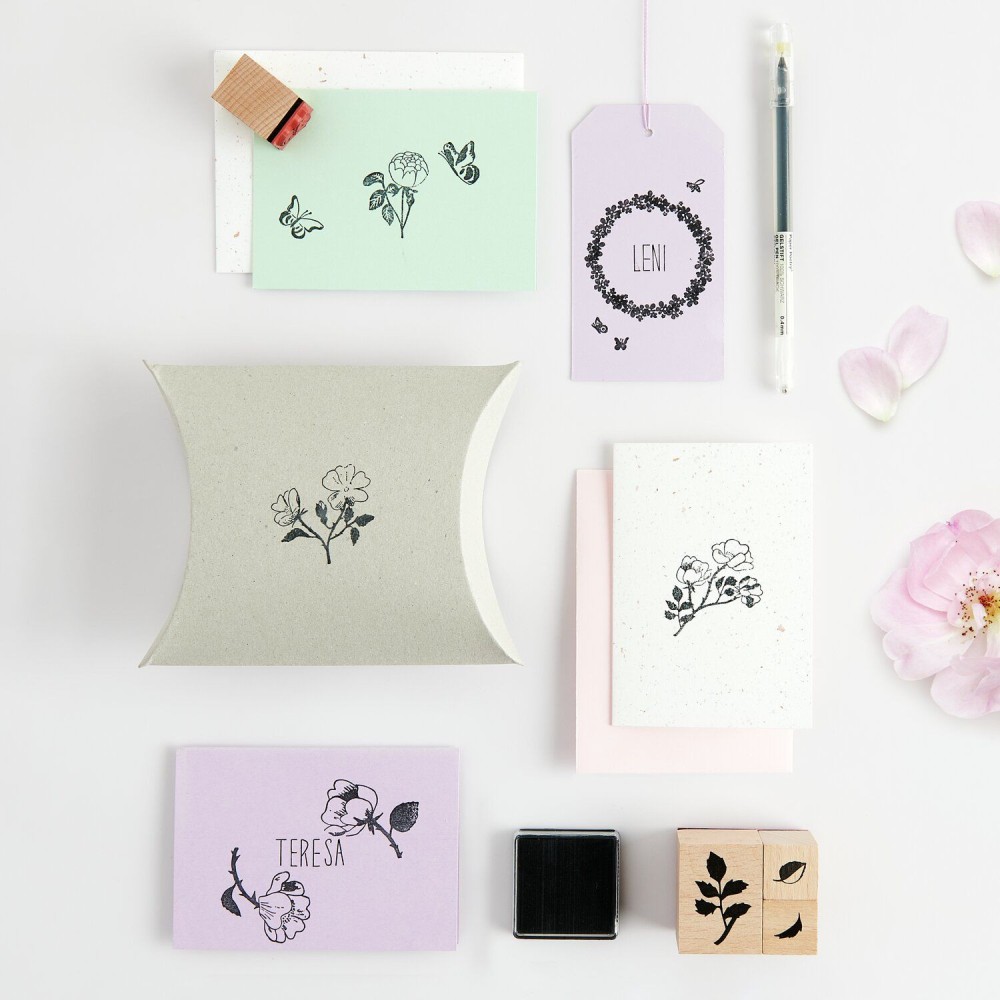 Set of wooden stamps Roses - Paper Poetry - 15 pcs.