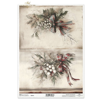 Papier do decoupage A4 - ITD Collection - ryżowy R2674