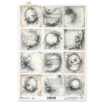 Decoupage rice paper A4 - ITD Collection - R2670