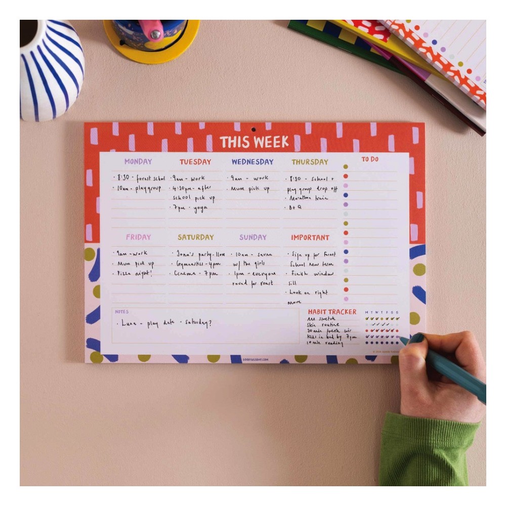 Planner tygodniowy biurkowy Colour Flow A4 - Good Tuesday