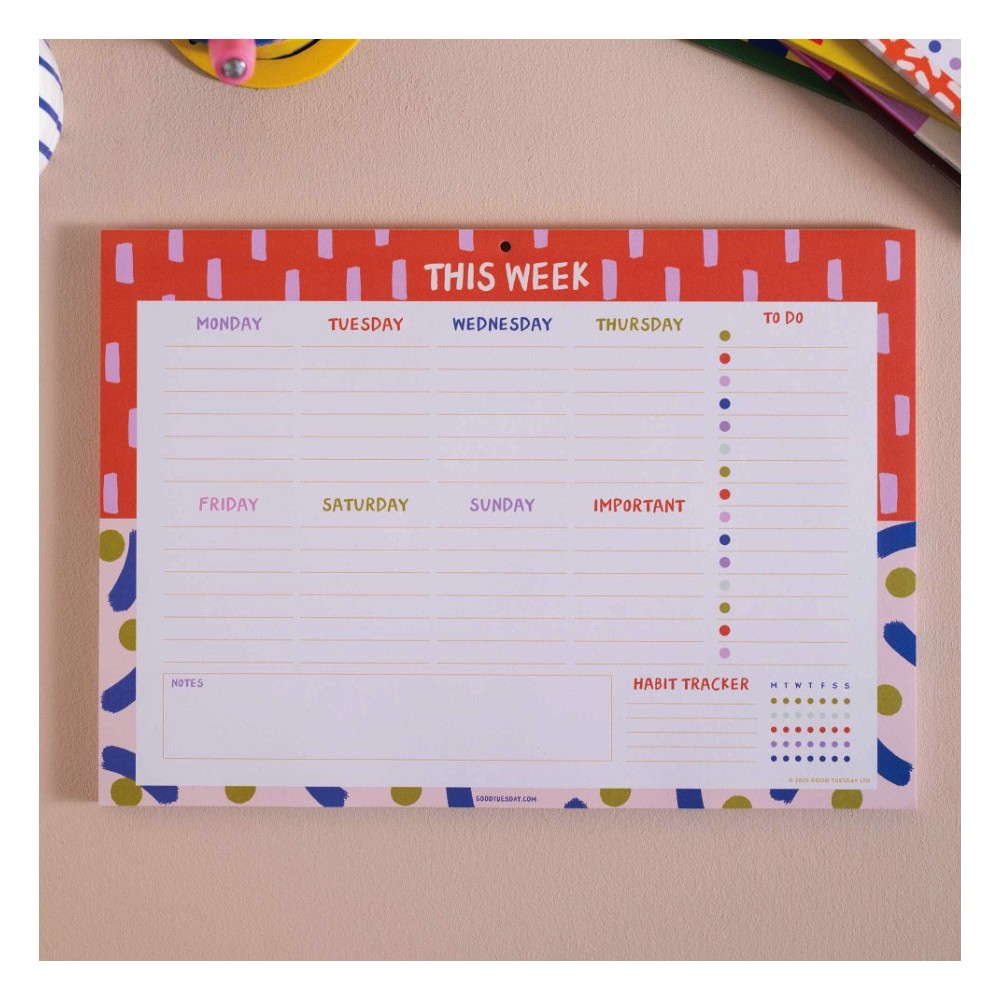Planner tygodniowy biurkowy Colour Flow A4 - Good Tuesday