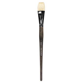 Flat natural bristle 2402F series brush - Renesans - no. 14