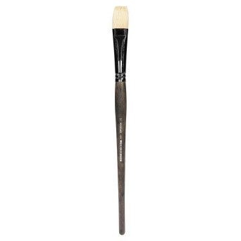 Flat natural bristle 2402F series brush - Renesans - no. 12