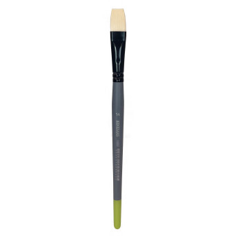 Flat synthetic bristle 1005F series brush - Renesans - no. 14