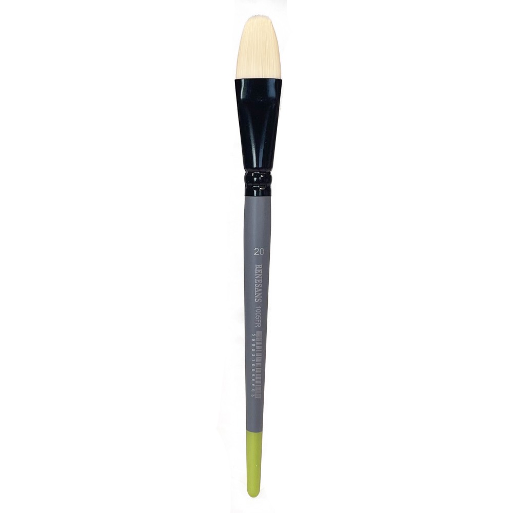Filbert synthetic bristle 1005FR series brush - Renesans - no. 20