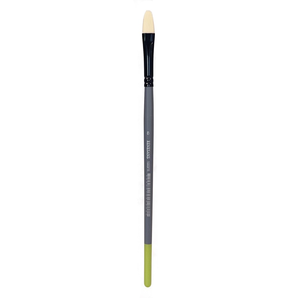 Filbert synthetic bristle 1005FR series brush - Renesans - no. 8