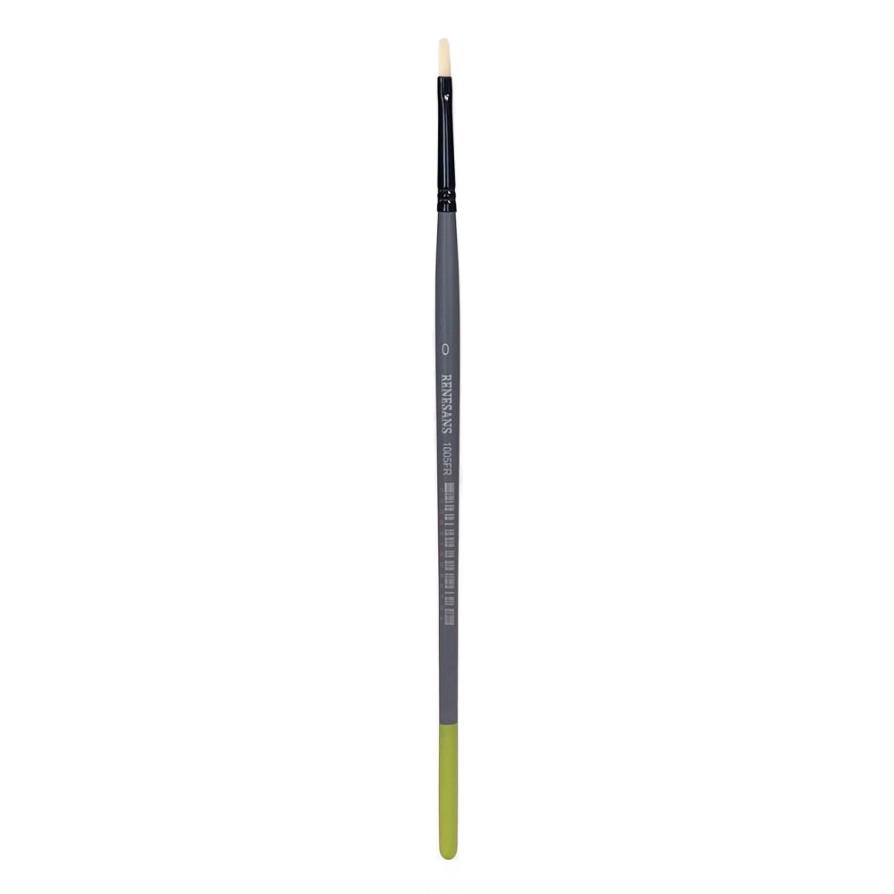 Filbert synthetic bristle 1005FR series brush - Renesans - no. 0