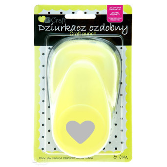 Dziurkacz ozdobny Serce - DpCraft - 5 cm