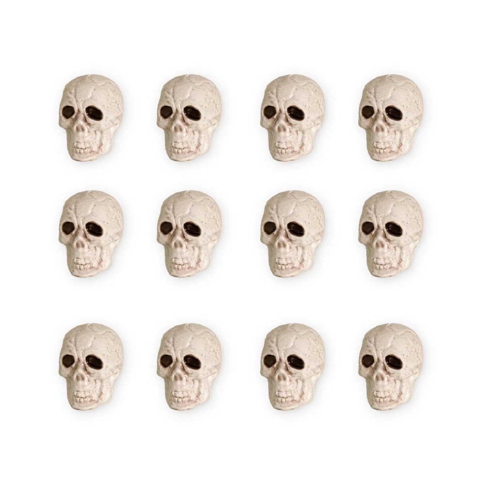 The Halloween table decoration Skulls - 12 pcs.