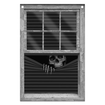 Spooky Halloween window decorative curtain - 80 x 120 cm