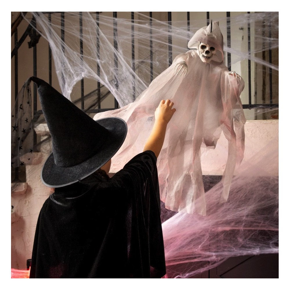 The hanging Halloween decoration Skeleton - grey 90 cm