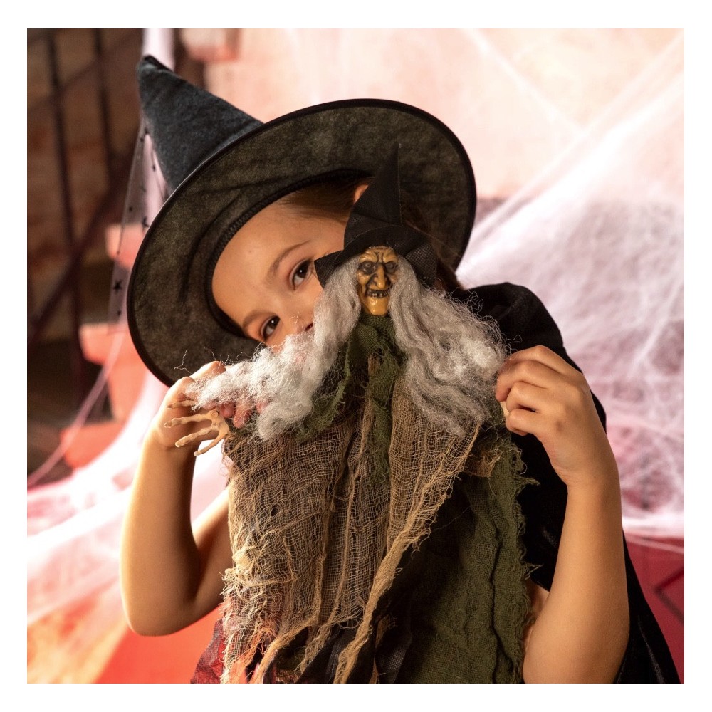 Dekoracja halloweenowa wisząca Czarownica - 50 cm