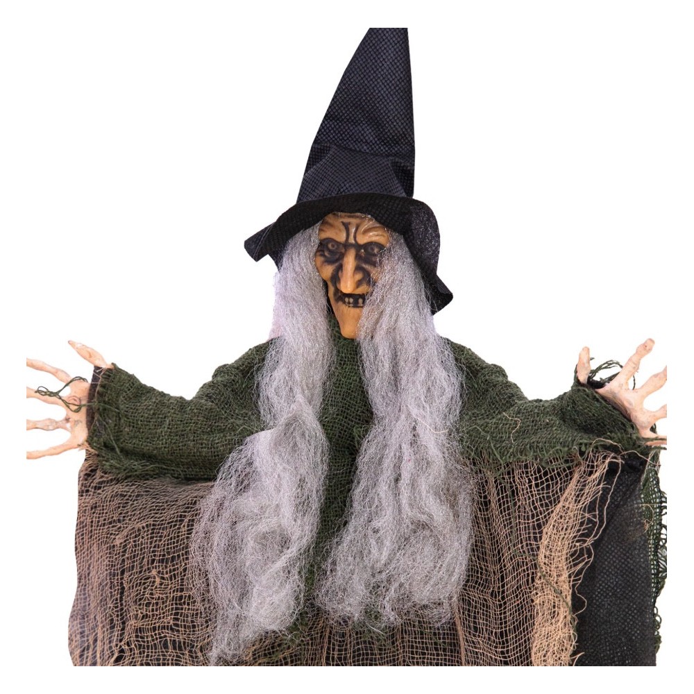 Dekoracja halloweenowa wisząca Czarownica - 50 cm