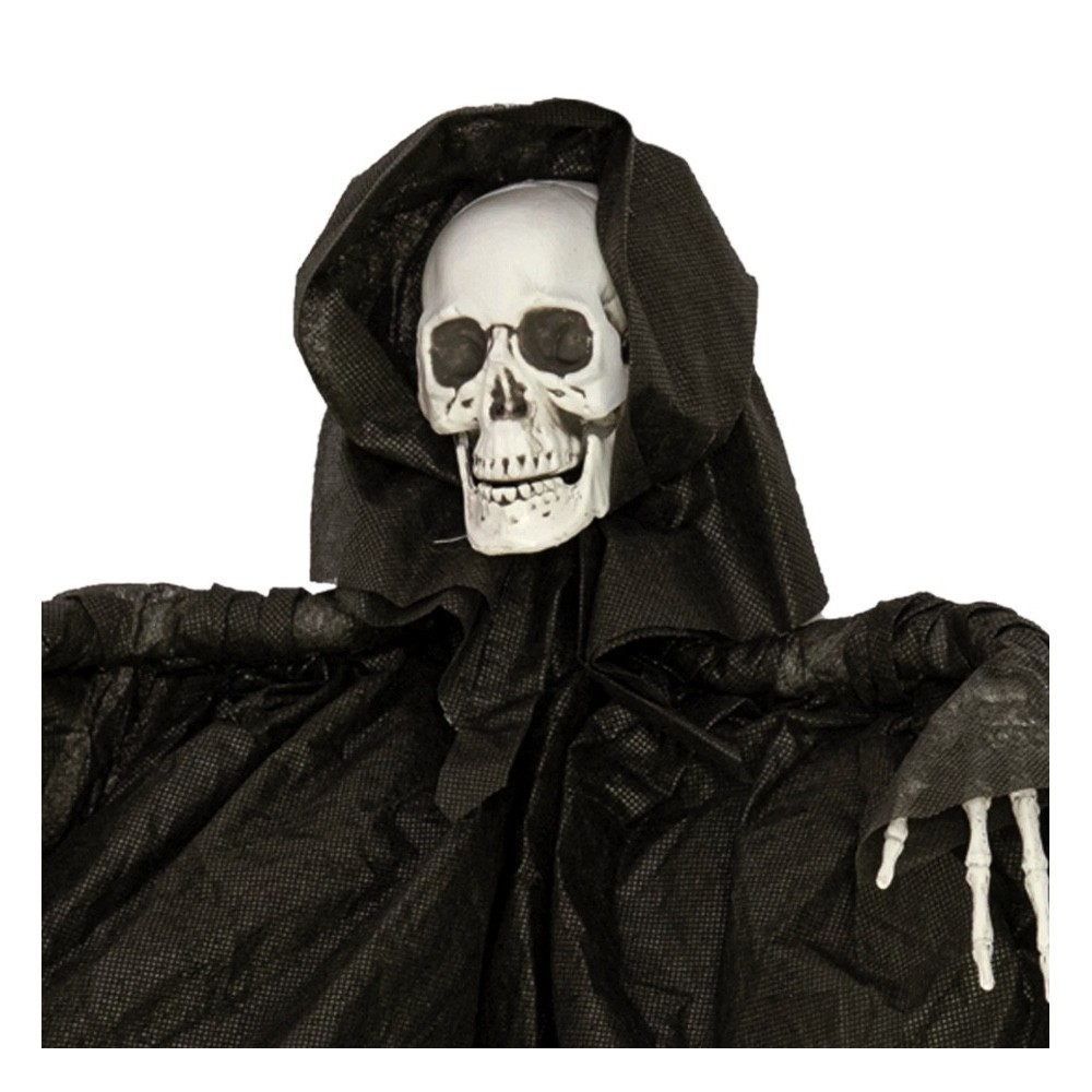 Dekoracja halloweenowa wisząca Szkielet - czarny 90 cm