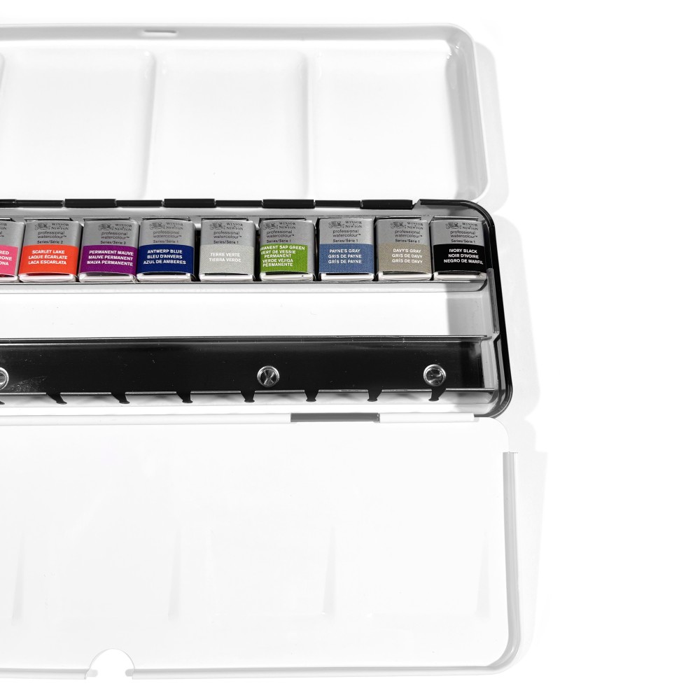Zestaw akwareli w półkostkach Professional Rococo - Winsor & Newton x PaperConcept - 12 szt.