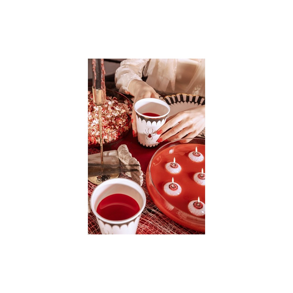 Halloween cups with a spider - 400 ml 6 pcs.