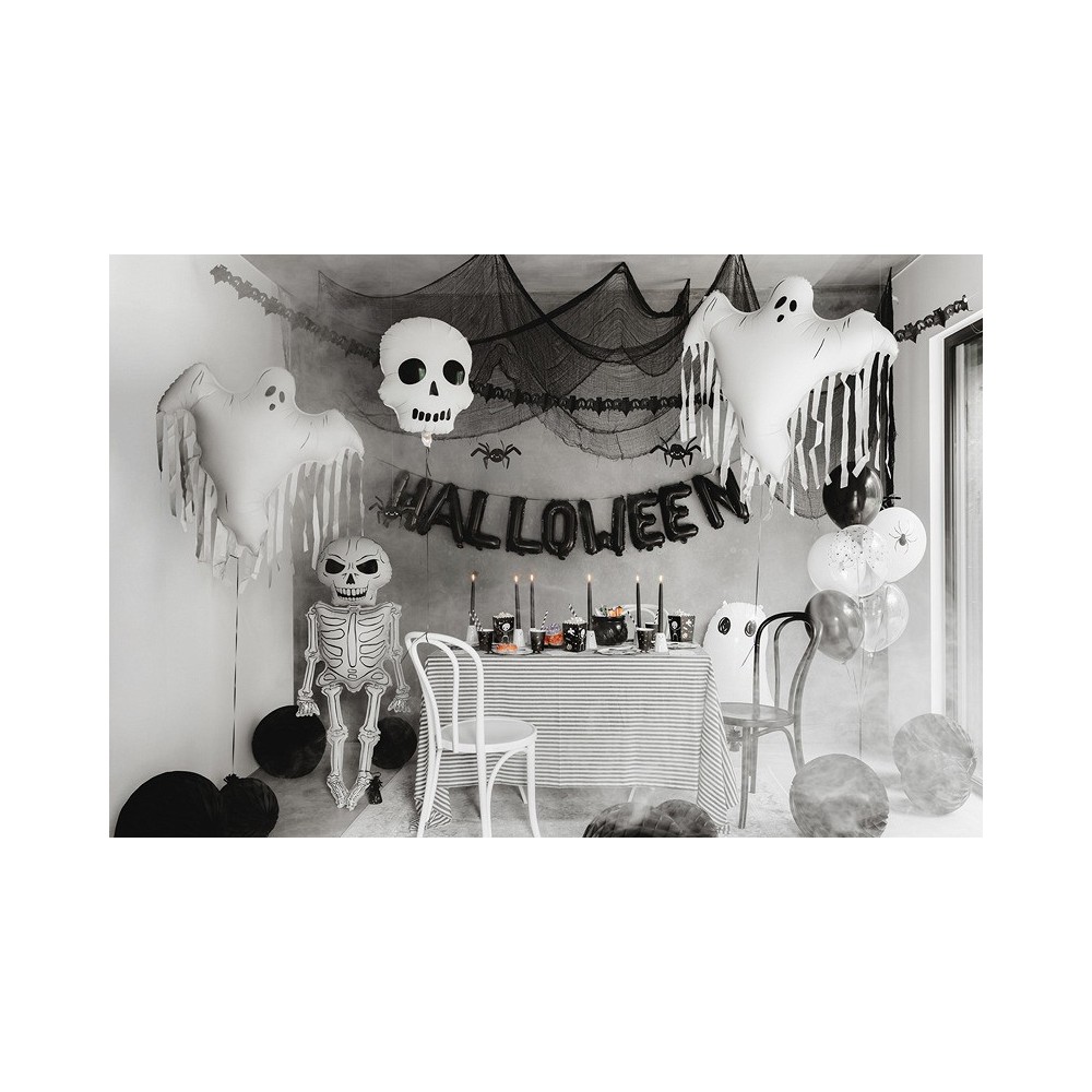 Halloweenowy balon foliowy Czaszka - 36 x 41 cm