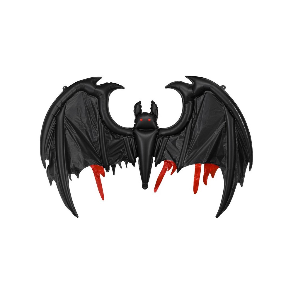 Halloweenowy balon foliowy Nietoperz - 120 x 81 cm