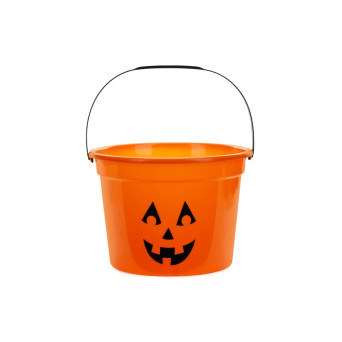Halloweenowe wiaderko Dynia - 20,5 x 15 cm
