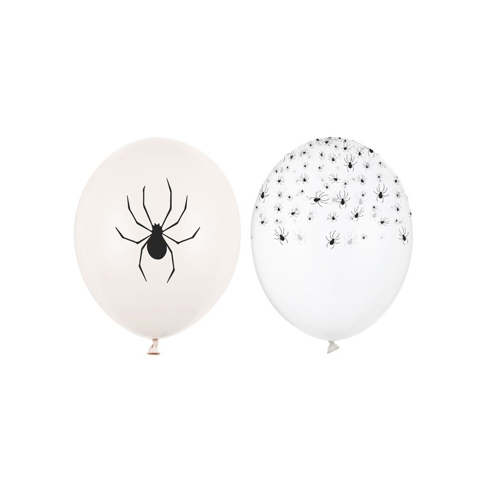 Halloweenowe balony Pająki - 30 cm 50 szt.