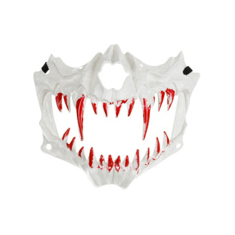 Halloweenowa maska Czaszka Szczęka - 16,5 x 14 cm