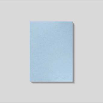 Squared notebook Naked A5 - mishmash - Light Blue softcover