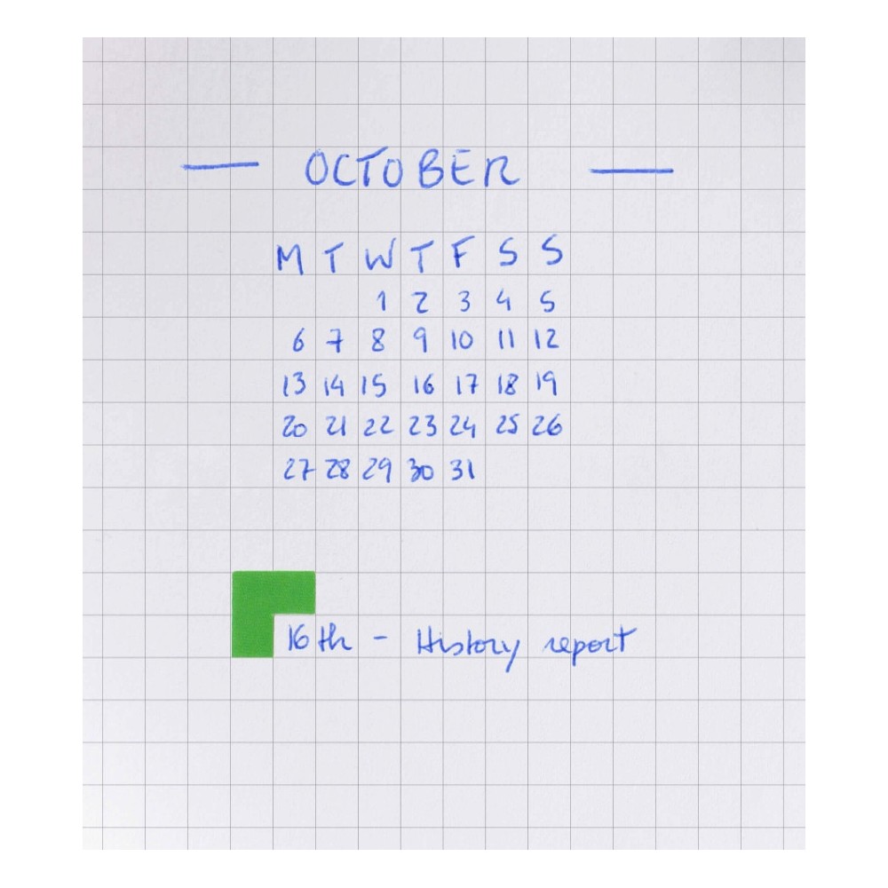 Squared notebook Naked A5 - mishmash - Light Blue softcover
