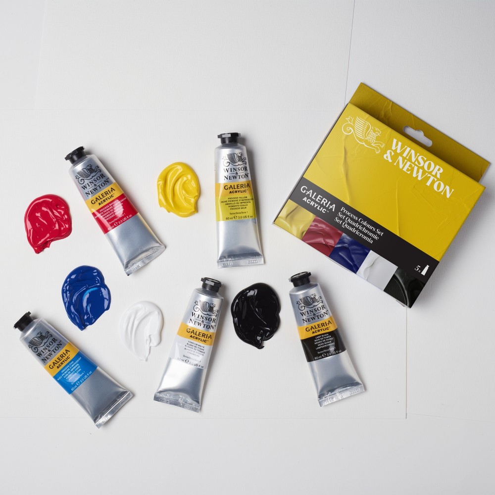 Set of acrylic paints Gallery - Winsor & Newton - CMYK 6 pcs.