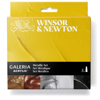 Set of acrylic paints Gallery - Winsor & Newton - Metallic 6 pcs.