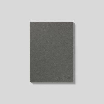 Ruled notebook Naked A5 - mishmash - Slate softcover
