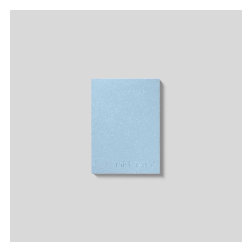 Ruled notebook Naked A6 - mishmash - Light Blue softcover