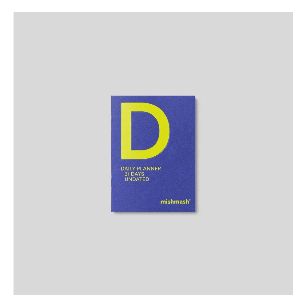 Daily undated planner A6 - mishmash - Violet Blue