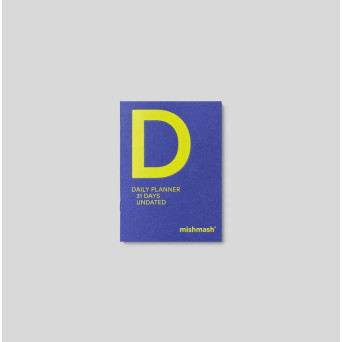 Daily undated planner A6 - mishmash - Violet Blue