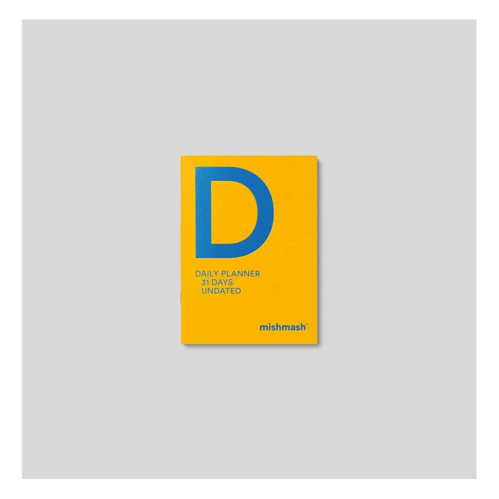Planer dzienny niedatowany A6 - mishmash - Citrine