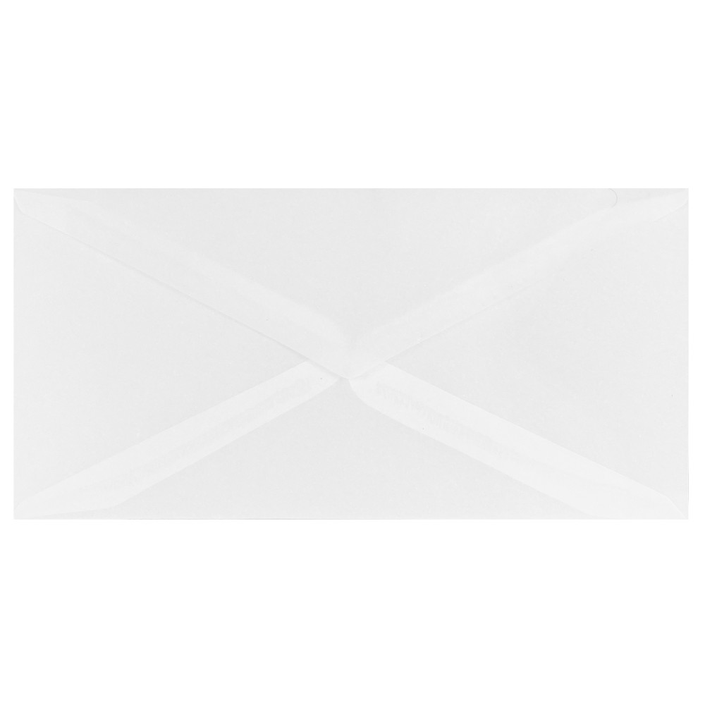Cleartrans transparent envelope 110 g - DL White