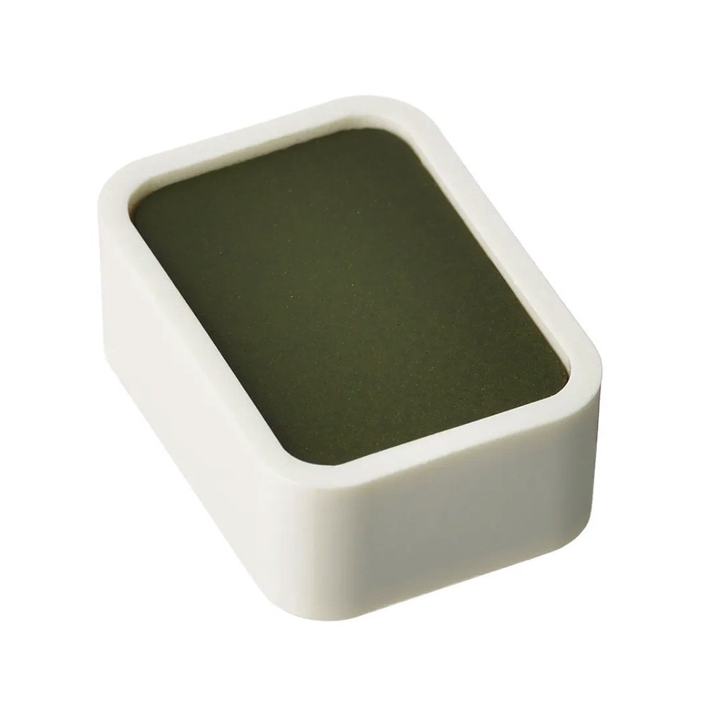 Shin-Gansai watercolor paint pan - Holbein - N311 Olive Green