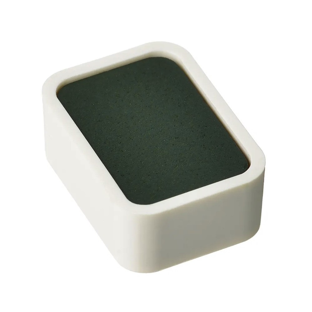 Farba akwarelowa w kostce Shin-Gansai - Holbein - N312 Deep Green