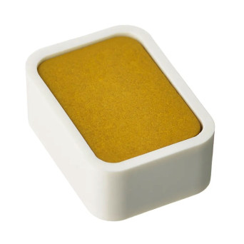 Farba akwarelowa w kostce Shin-Gansai - Holbein - N320 Yellow Ochre