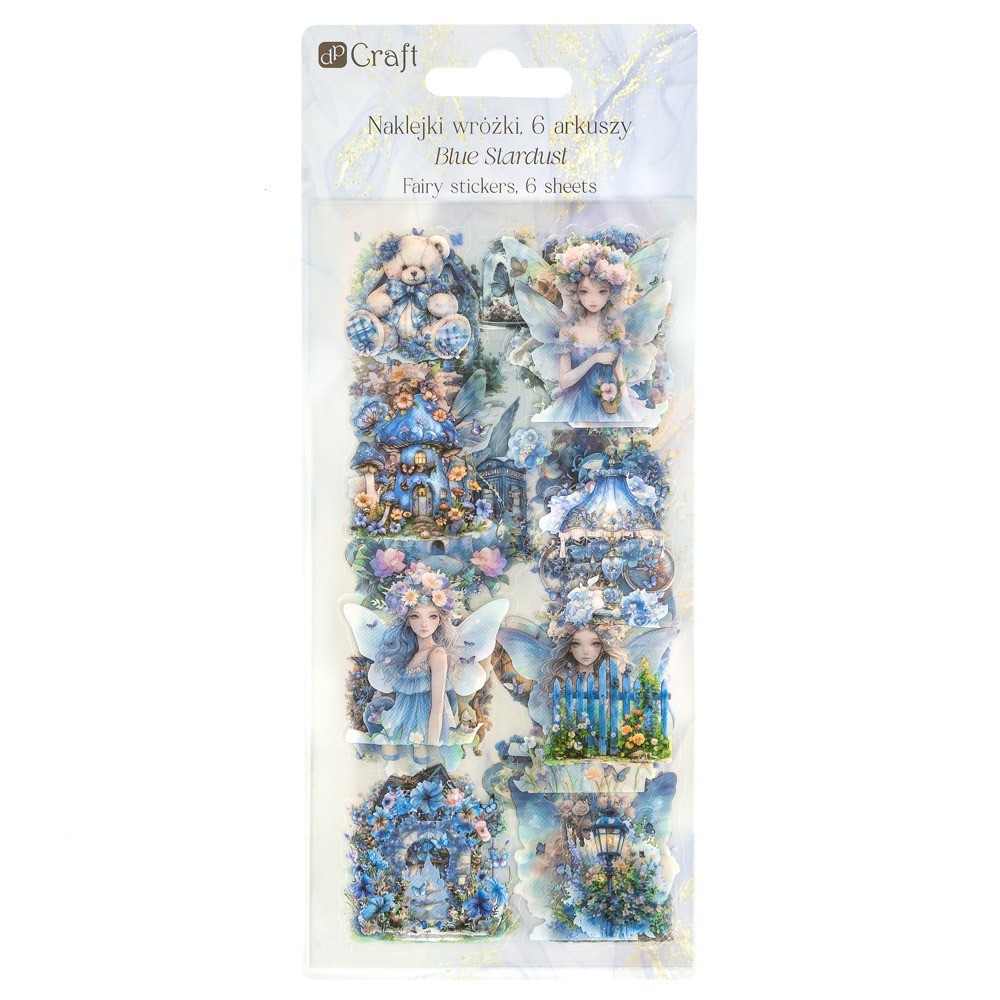 Naklejki foliowe Wróżki - DpCraft - Blue Stardust 6 ark.