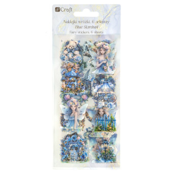 Naklejki foliowe Wróżki - DpCraft - Blue Stardust 6 ark.