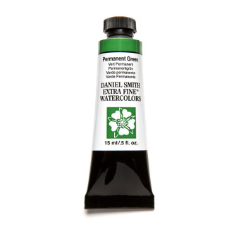 Extra Fine Watercolor paint - Daniel Smith - Permanent Green 15 ml