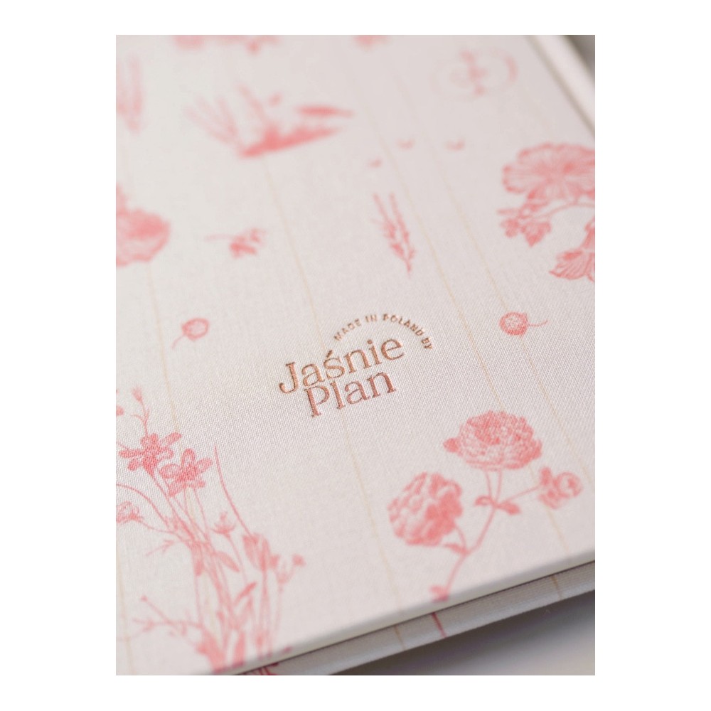 Rustic Notebook A5 - Jaśnie plan - light pink
