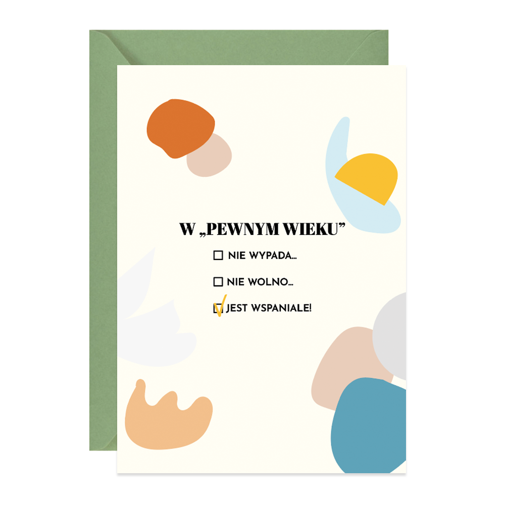 Kartka okolicznościowa A6 - Paperwords - W pewnym wieku
