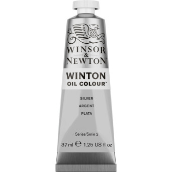 Farba olejna Winton Oil Colour - Winsor & Newton - Silver 37 ml